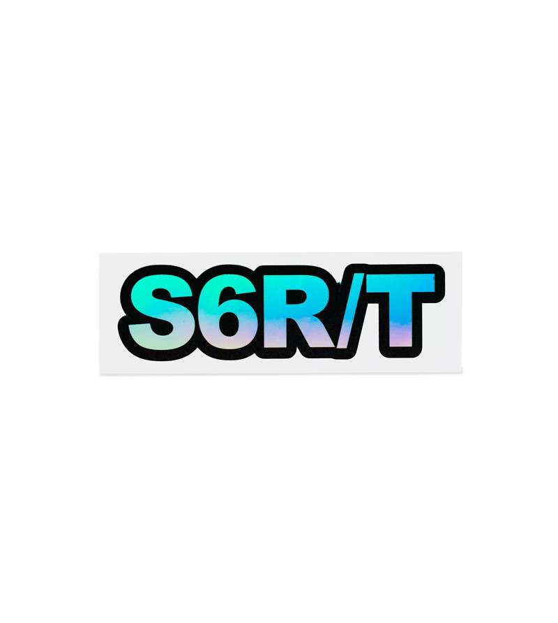 AUTOCOLLANT STICKER HOLOGRAPHIQUE S6 R/T 110X35MM