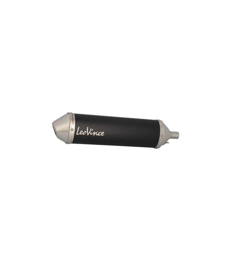 SILENCIEUX/CARTOUCHE MECABOITE LEOVINCE X-FIGHT CARBONE ADAPT. BETA 5 - INOX/NOIR