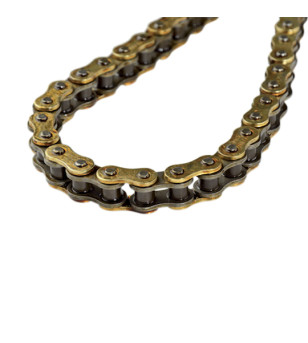 CHAINE MOTO 525 AFAM XS-RING HYPERRENFORCEE 128M RENFORCEE OR