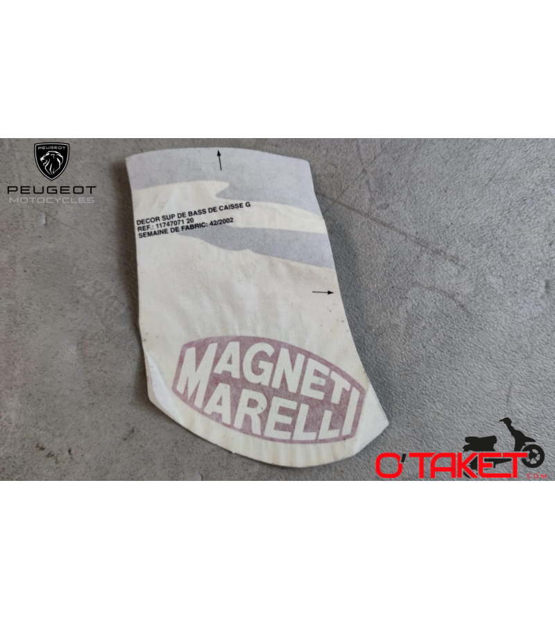 Autocollant/Décor MAGNETI MARELLI supérieur de bas de caisse gauche PEUGEOT origine Accueil sur le site du spécialiste des de... Autocollant/Décor MAGNETI MARELLI supérieur de bas de caisse gauche PEUGEOT origine Accueil sur le site du spécialiste des de...