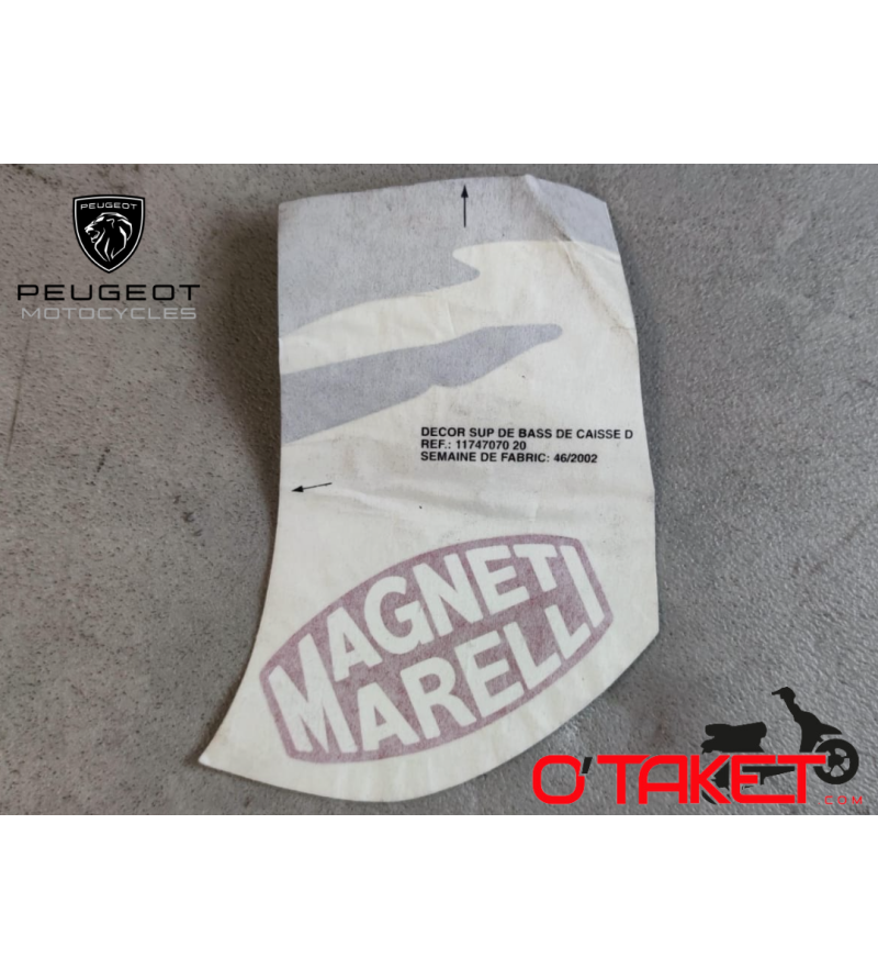 Autocollant/Décor MAGNETI MARELLI supérieur de bas de caisse droit PEUGEOT origine Accueil sur le site du spécialiste des deu... Autocollant/Décor MAGNETI MARELLI supérieur de bas de caisse droit PEUGEOT origine Accueil sur le site du spécialiste des deu...