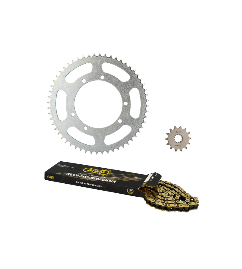 KIT CHAINE AFAM ADAPT. HYOSUNG 125 GV AQUILA 2001-2010 13X48  138M (DEMULT. ORIGINE)