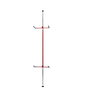 PRESENTOIR/SUPPORT VELO VERTICAL MAGASIN MOTTEZ 2 VELOS (FIX. SOL/PLAFOND) 2.00M A 2.75M