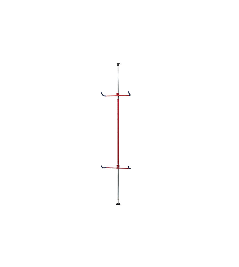 PRESENTOIR/SUPPORT VELO VERTICAL MAGASIN MOTTEZ 2 VELOS (FIX. SOL/PLAFOND) 2.00M A 2.75M