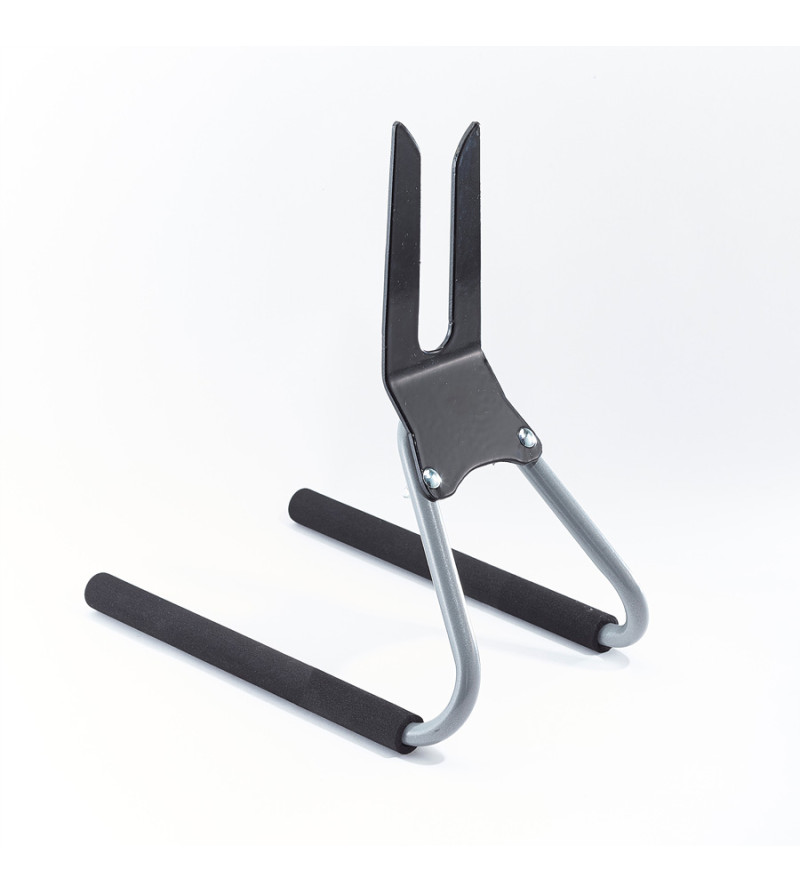 PRESENTOIR 1 VELO FIXATION SUR ROUE AR REGLABLE MOTTEZ GRIS