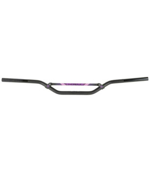 GUIDON MECABOITE/MOTO CROSS BARRE KRM PRO RIDE SANS MOUSSE - NOIR/VIOLET