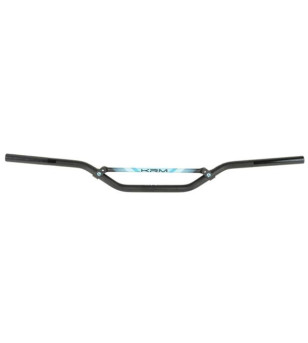GUIDON MECABOITE/MOTO CROSS BARRE KRM PRO RIDE SANS MOUSSE - NOIR/TURQUOISE