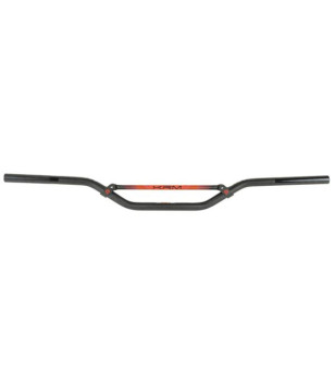 GUIDON MECABOITE/MOTO CROSS BARRE KRM PRO RIDE SANS MOUSSE - NOIR/ROUGE