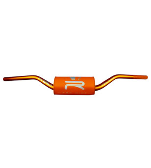 GUIDON MECABOITE/MOTO OVERSIZE D28.6 ALU KRM PRO RIDE + MOUSSE FULL ORANGE HOLOGRAPHIQUE 50 À BOITE sur le site du spécialist...