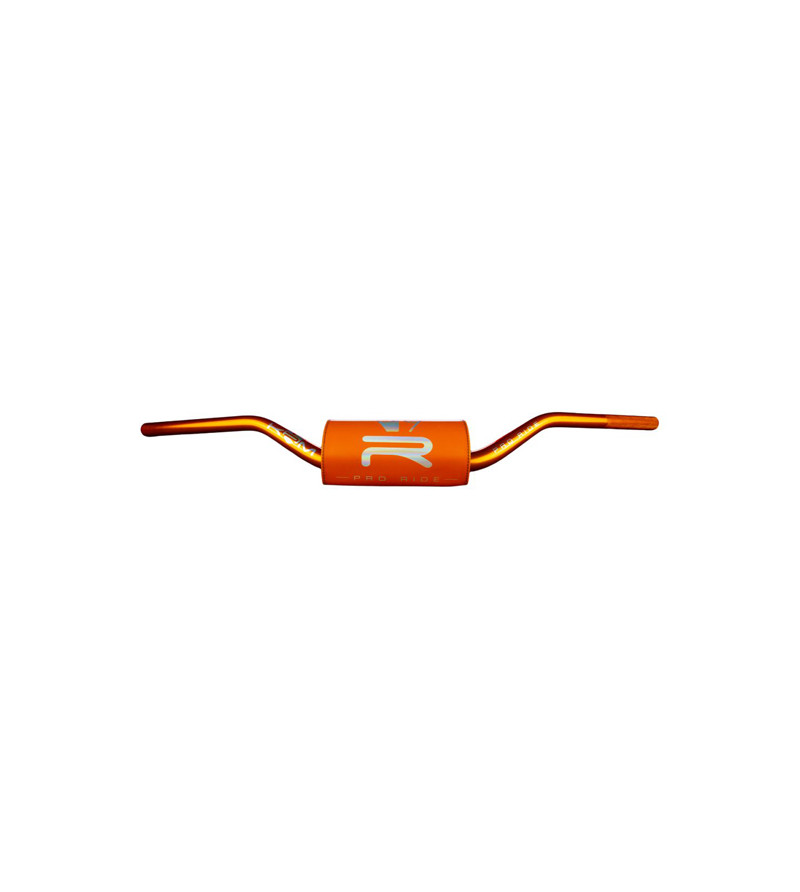 GUIDON MECABOITE/MOTO OVERSIZE D28.6 ALU KRM PRO RIDE + MOUSSE FULL ORANGE HOLOGRAPHIQUE 50 À BOITE sur le site du spécialist...