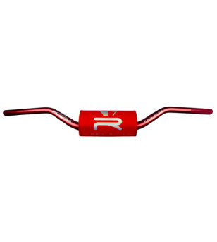 GUIDON MECABOITE/MOTO OVERSIZE D28.6 ALU KRM PRO RIDE + MOUSSE FULL ROUGE HOLOGRAPHIQUE 50 À BOITE sur le site du spécialiste...