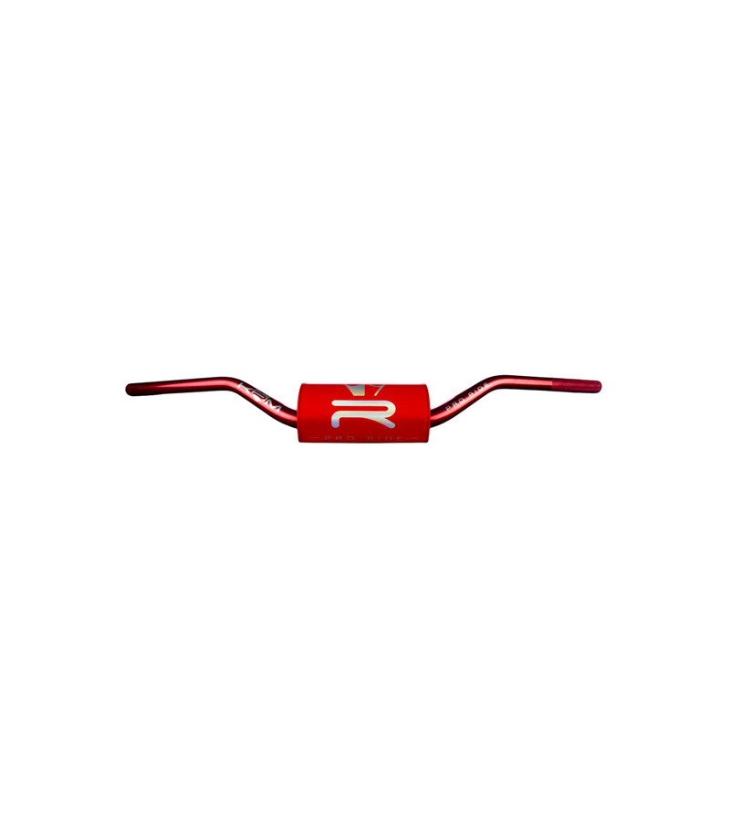 GUIDON MECABOITE/MOTO OVERSIZE D28.6 ALU KRM PRO RIDE + MOUSSE FULL ROUGE HOLOGRAPHIQUE 50 À BOITE sur le site du spécialiste...