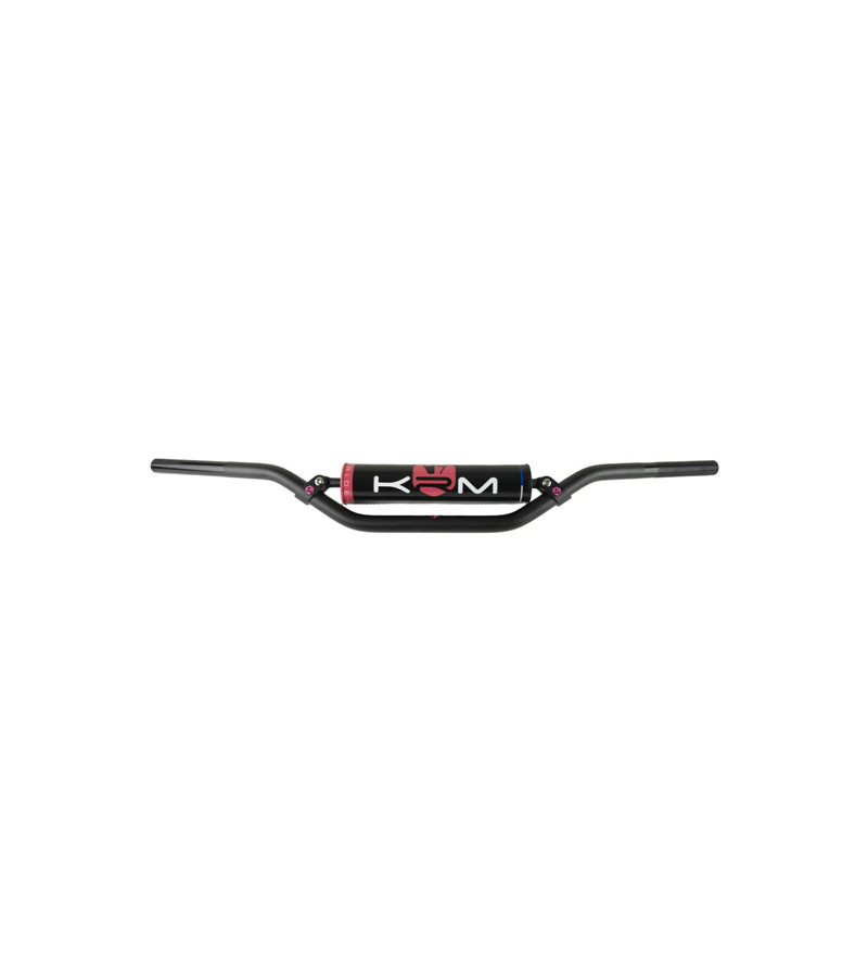GUIDON MECABOITE/MOTO CROSS BARRE KRM PRO RIDE AVEC MOUSSE - NOIR/ROSE 50 À BOITE sur le site du spécialiste des deux roues O...