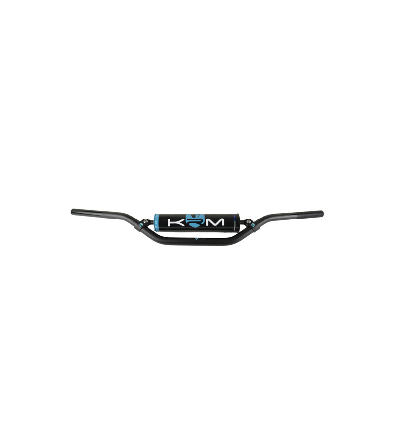 GUIDON MECABOITE/MOTO CROSS BARRE KRM PRO RIDE AVEC MOUSSE - NOIR/TURQUOISE 50 À BOITE sur le site du spécialiste des deux ro...