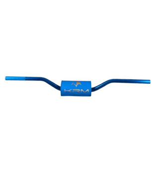 GUIDON MECABOITE/MOTO OVERSIZE D28.6 ALU KRM PRO RIDE + MOUSSEFULL BLEU  HOLOGRAPHIQUE