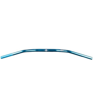 GUIDON MECABOITE/MOTO OVERSIZE D28.6 ALU KRM PRO RIDE SS MOUSSE FULL TURQUOISE  HOLOGRAPH.