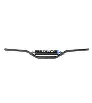 GUIDON MECABOITE/MOTO CROSS BARRE KRM PRO RIDE AVEC MOUSSE - NOIR/BLEU