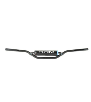 GUIDON MECABOITE/MOTO CROSS BARRE KRM PRO RIDE AVEC MOUSSE - NOIR/TURQUOISE