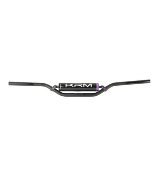 GUIDON MECABOITE/MOTO CROSS BARRE KRM PRO RIDE AVEC MOUSSE - NOIR/VIOLET