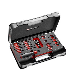 TOURNEVIS ASSISTÉ E-PROTWIST EN MBOX PLATEAU MOUSSE AVEC 23 ACCESSOIRES FACOM ATPA4V.J23PB