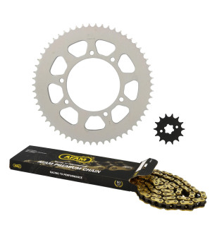 KIT CHAINE AFAM ADAPT.  HM CRM 125 F 4T 2011-2016 - 14X58 (DEMULT. ORIGINE)