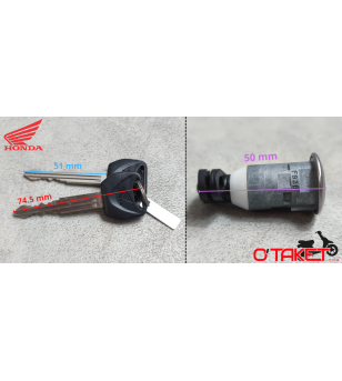 Serrure de selle origine HONDA Accueil sur le site du spécialiste des deux roues O-TAKET.COM