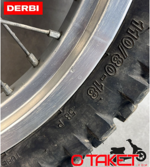 Roue/Jante arrière MORAD 18" Senda origine DERBI Accueil sur le site du spécialiste des deux roues O-TAKET.COM