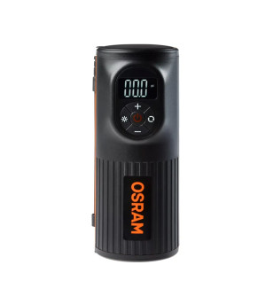 COMPRESSEUR AIR OSRAM TYRE INFLATE 2000 SUR BATTERIE CABLE USB ECRAN DIGITAL ECLAIRAGE LED