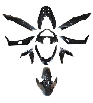 CARROSSERIE/CARENAGE MAXI SCOOTER TUN'R KIT  125 HONDA PCX 2014-2016 (10 PIECES) NOIR VER