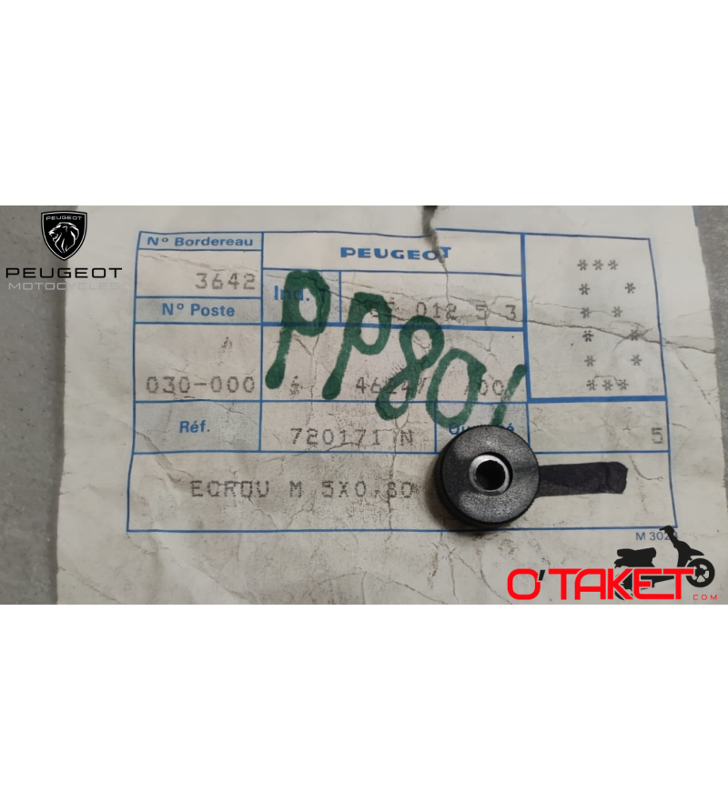 Écrou plastique moleté M 5x0.80 origine PEUGEOT Accueil sur le site du spécialiste des deux roues O-TAKET.COM Écrou plastique moleté M 5x0.80 origine PEUGEOT Accueil sur le site du spécialiste des deux roues O-TAKET.COM