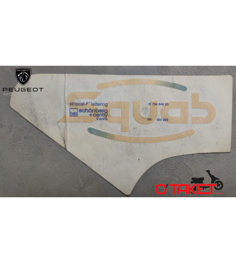 Autocollant/Sticker de carénage latéral Squab origine PEUGEOT Accueil sur le site du spécialiste des deux roues O-TAKET.COM Autocollant/Sticker de carénage latéral Squab origine PEUGEOT Accueil sur le site du spécialiste des deux roues O-TAKET.COM