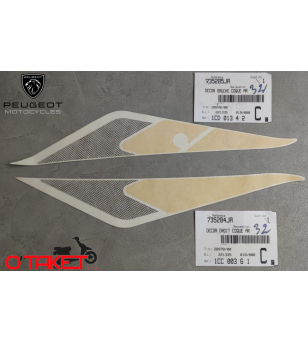 Autocollants/Stickers de coques arrière gauche et droite 103 RCX origine PEUGEOT Accueil sur le site du spécialiste des deux ...