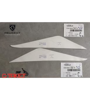 Autocollants/Stickers de coques arrière gauche et droite 103 RCX origine PEUGEOT