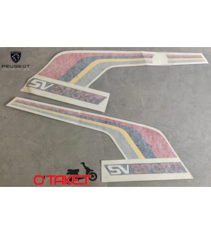 Autocollants/Stickers de carénages latéraux SV origine PEUGEOT Accueil sur le site du spécialiste des deux roues O-TAKET.COM