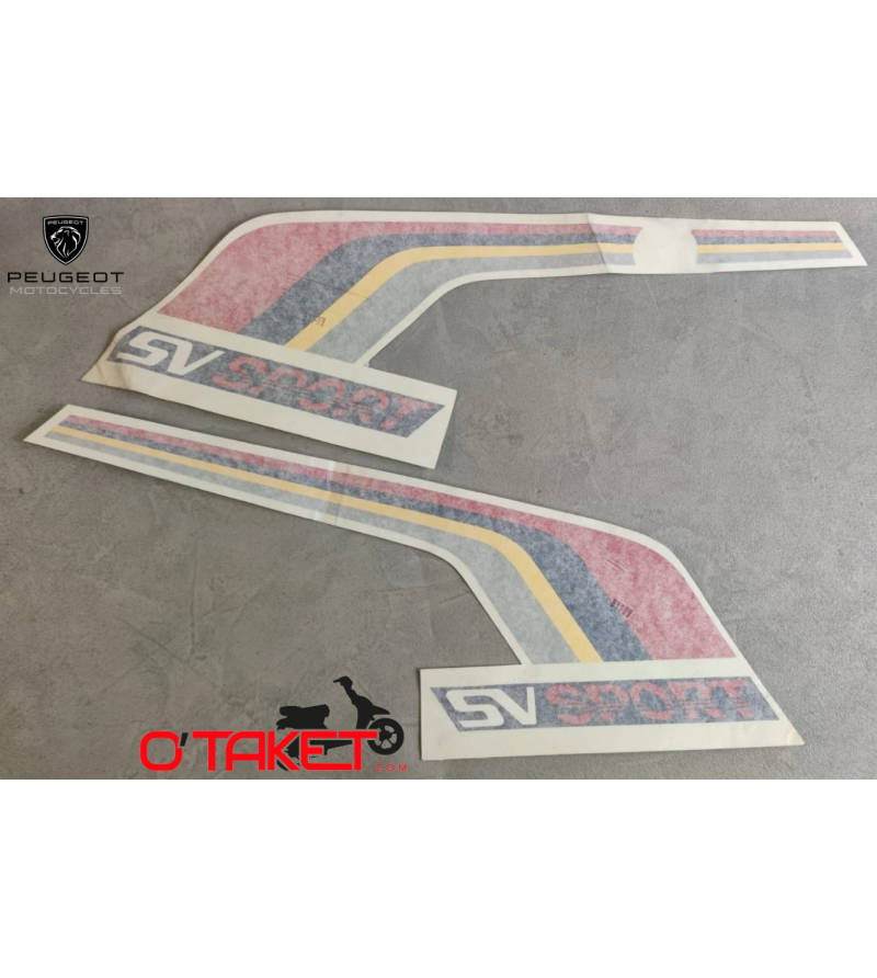 Autocollants/Stickers de carénages latéraux SV origine PEUGEOT Accueil sur le site du spécialiste des deux roues O-TAKET.COM Autocollants/Stickers de carénages latéraux SV origine PEUGEOT Accueil sur le site du spécialiste des deux roues O-TAKET.COM