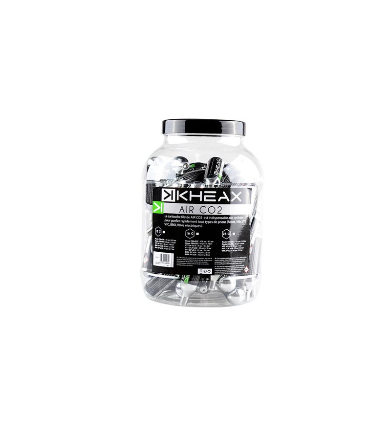 CARTOUCHE CO2 KHEAX 12GR FILETE (BOITE X40)