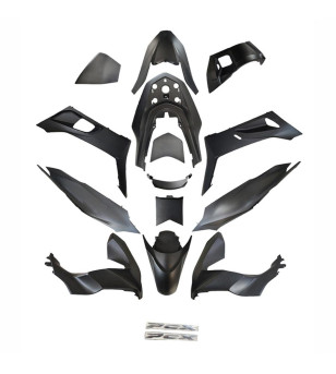 CARROSSERIE/CARENAGE MAXI SCOOTER TUN'R KIT 125 HONDA PCX 2021- (14 PIECES) NOIR MAT