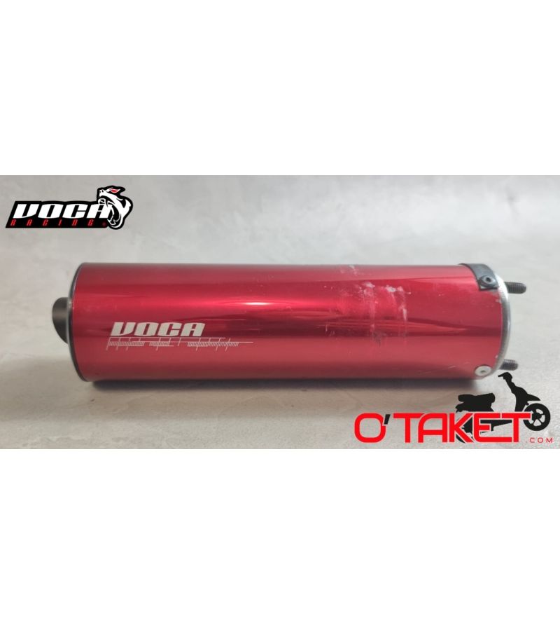 Silencieux d'échappement Voca Racing Alu rouge Accueil sur le site du spécialiste des deux roues O-TAKET.COM