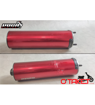Silencieux d'échappement Voca Racing Alu rouge
