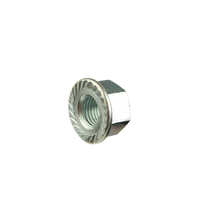 ECROU ROUE VELO A EMBASE CRANTEE D 10X100  (BOITE DE 100)