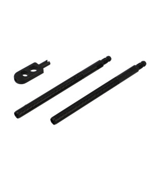 PROLONGATEUR DE VALVE VELOX ALU NOIR 80MM SEMI-FILETE (X2)