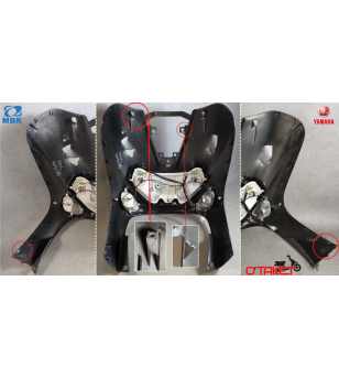 Face avant complète Skyliner/Majesty origine MBK/YAMAHA 125 Accueil sur le site du spécialiste des deux roues O-TAKET.COM