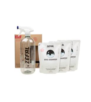 NETTOYANT VELO ZEFAL BIKE SHAMPOO 1 PULVERISATEUR + 3 ECO RECHARGES 300 ML