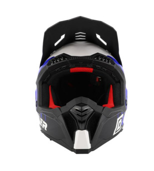 CASQUE CROSS DOPPLER NOIR/BLANC/BLEU MAT T57-58 M
