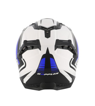 CASQUE CROSS DOPPLER NOIR/BLANC/BLEU MAT T57-58 M ÉQUIPEMENTS sur le site du spécialiste des deux roues O-TAKET.COM
