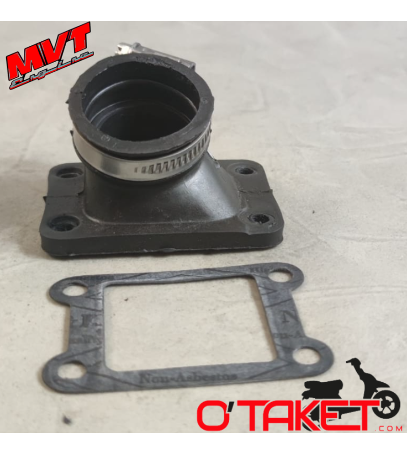 Pipe d'admission MVT Racing AM6 Minarelli (gros carburateur) sortie ronde Accueil sur le site du spécialiste des deux roues O...