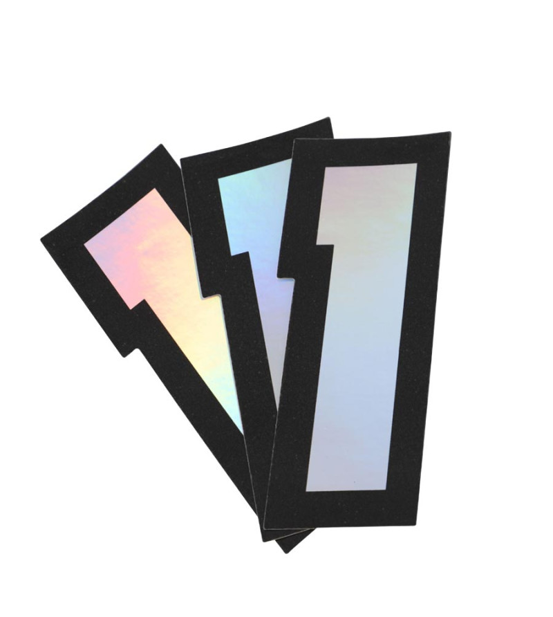 AUTOCOLLANT DOPPLER NUMERO 1 HOLOGRAPHIQUE 10X7.5CM (X3)