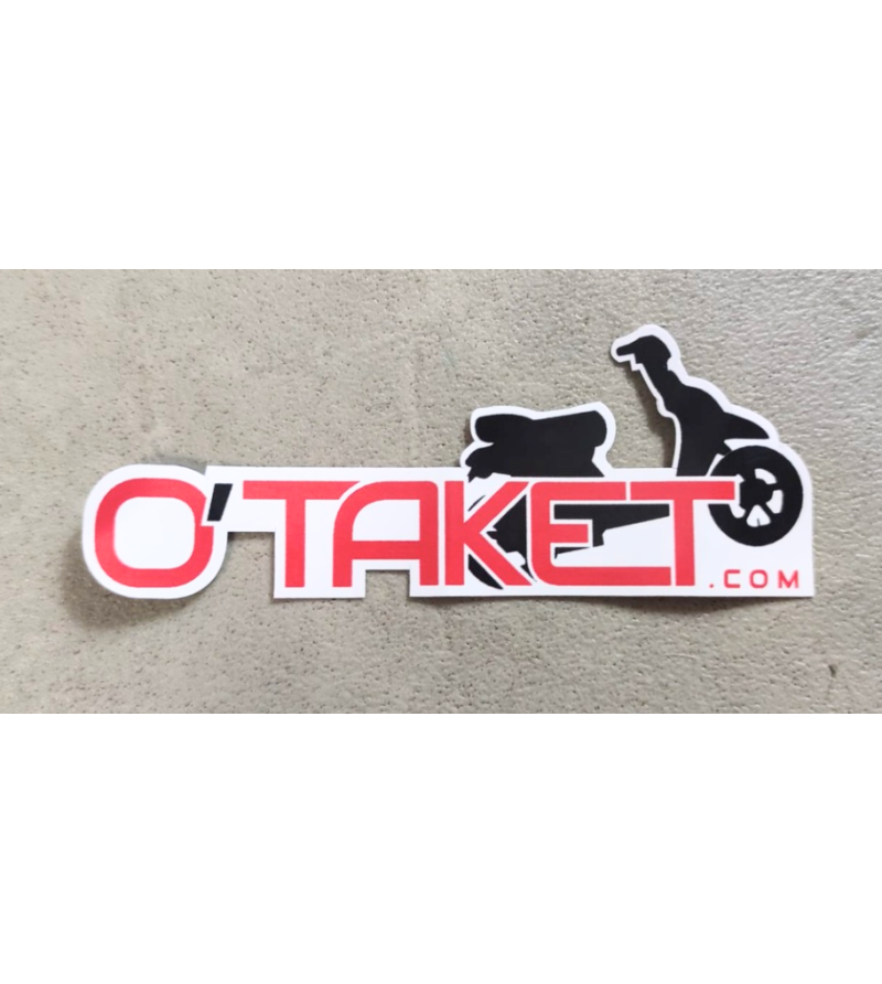 Autocollant O'TAKET.com Accueil sur le site du spécialiste des deux roues O-TAKET.COM