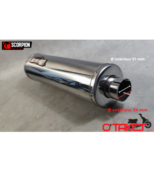 Silencieux d'échappement Inox SCORPION (SCDB-RS E4 2035 02/05) Accueil sur le site du spécialiste des deux roues O-TAKET.COM