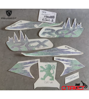 Kit autocollant/Stickers jeu de décors 103 RCX origine PEUGEOT Accueil sur le site du spécialiste des deux roues O-TAKET.COM